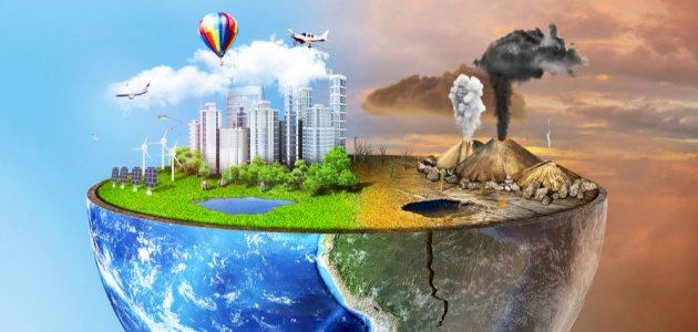 Global Warming And Human Waste ,Pollution Concept Showing , 59% OFF